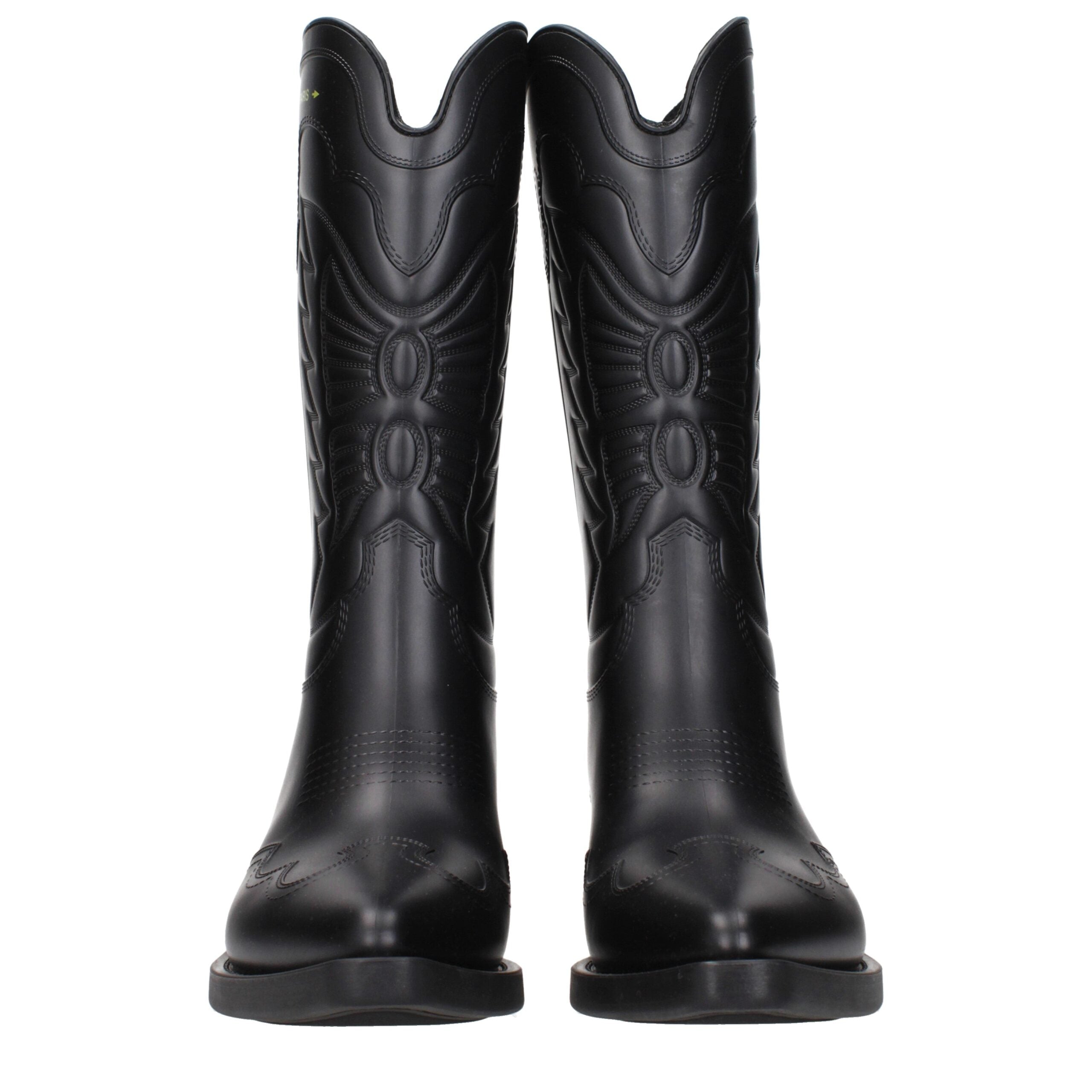 Bottes en coton noir Christian Dior