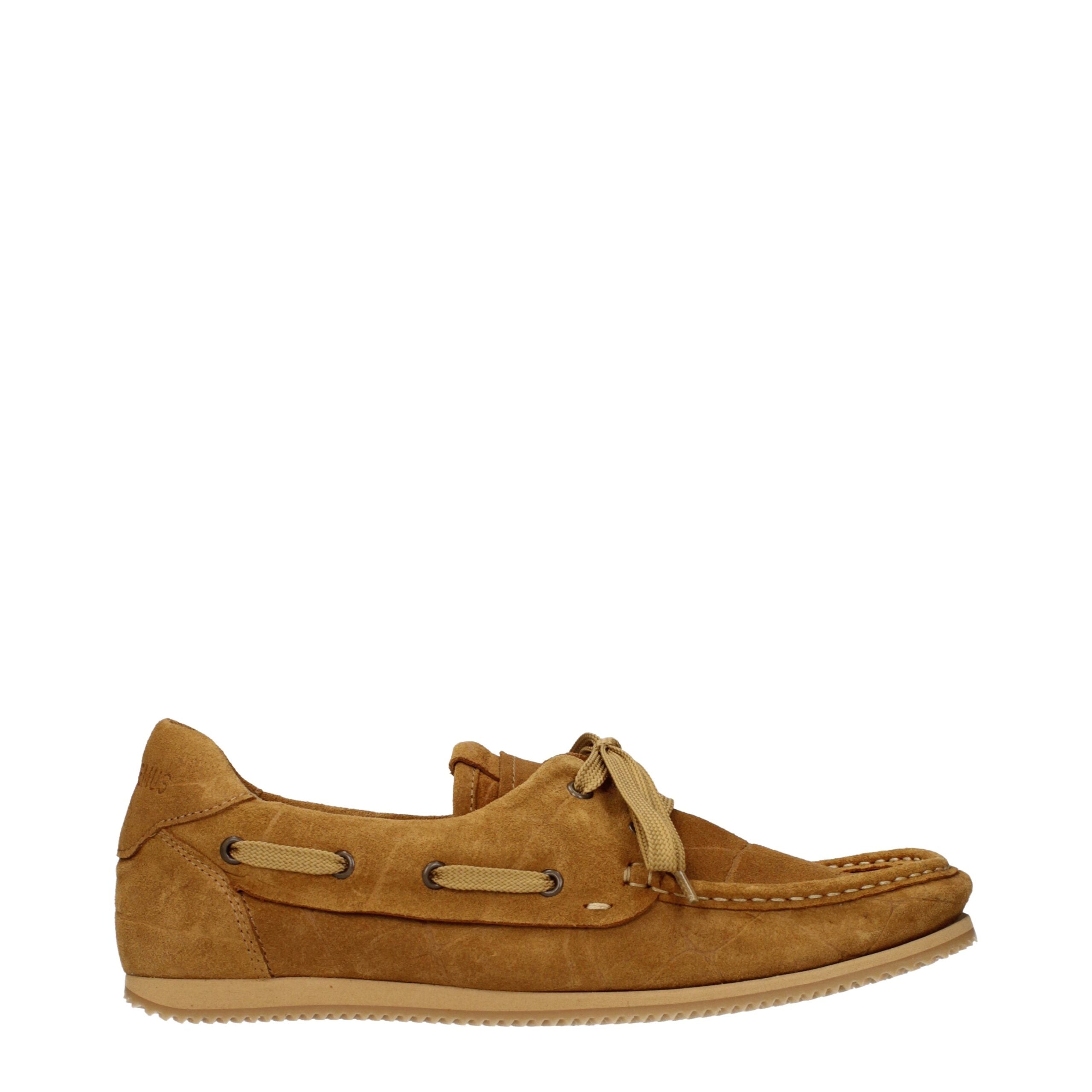 Brown Leather Loafers with Logo by Jacquemus