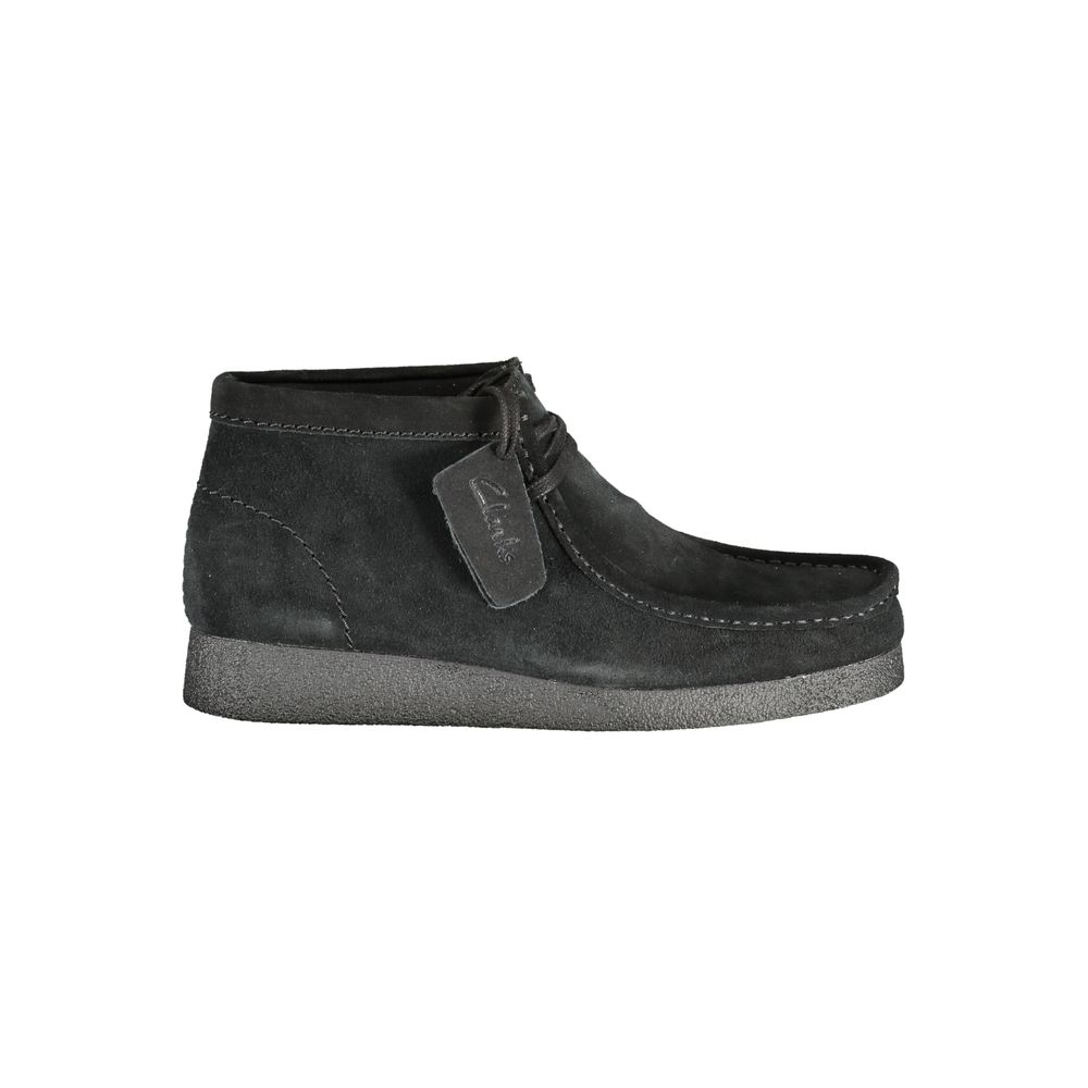 Nero Leather Sneakers with Removable Footbed by Clarks