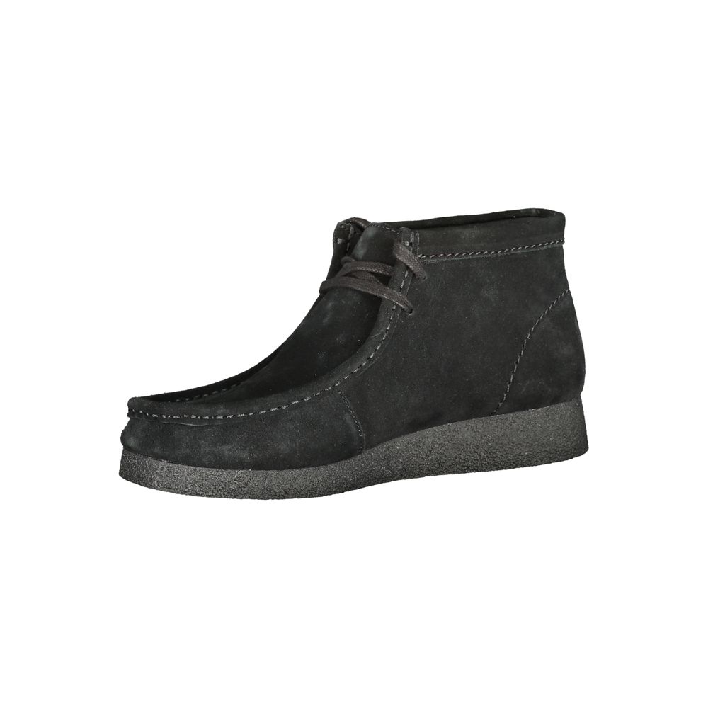 Nero Leather Sneakers with Removable Footbed by Clarks
