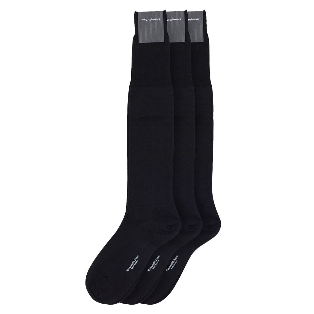 Schwarze Wollsocken 3er-Pack von Ermenegildo Zegna