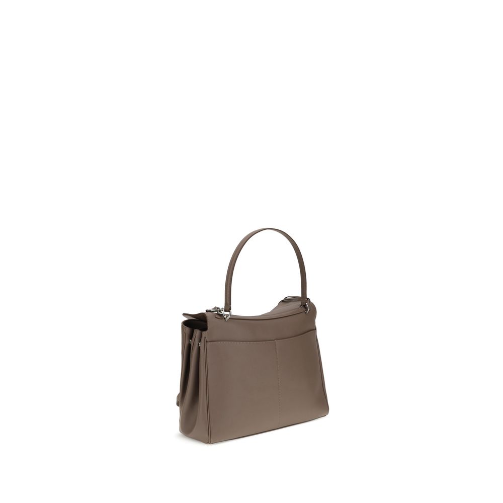 Balenciaga Gray Calf Leather Shoulder Bag