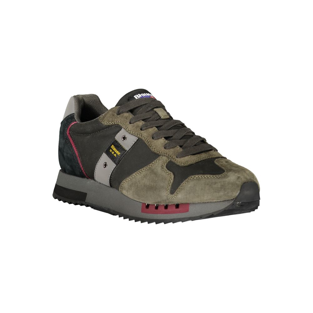 Schwarzer Herren-Sneaker aus Leder mit herausnehmbarem Fußbett