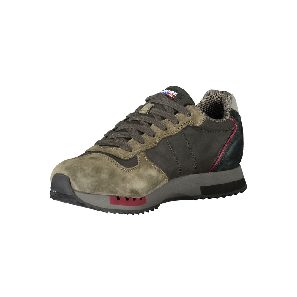 Schwarzer Herren-Sneaker aus Leder mit herausnehmbarem Fußbett