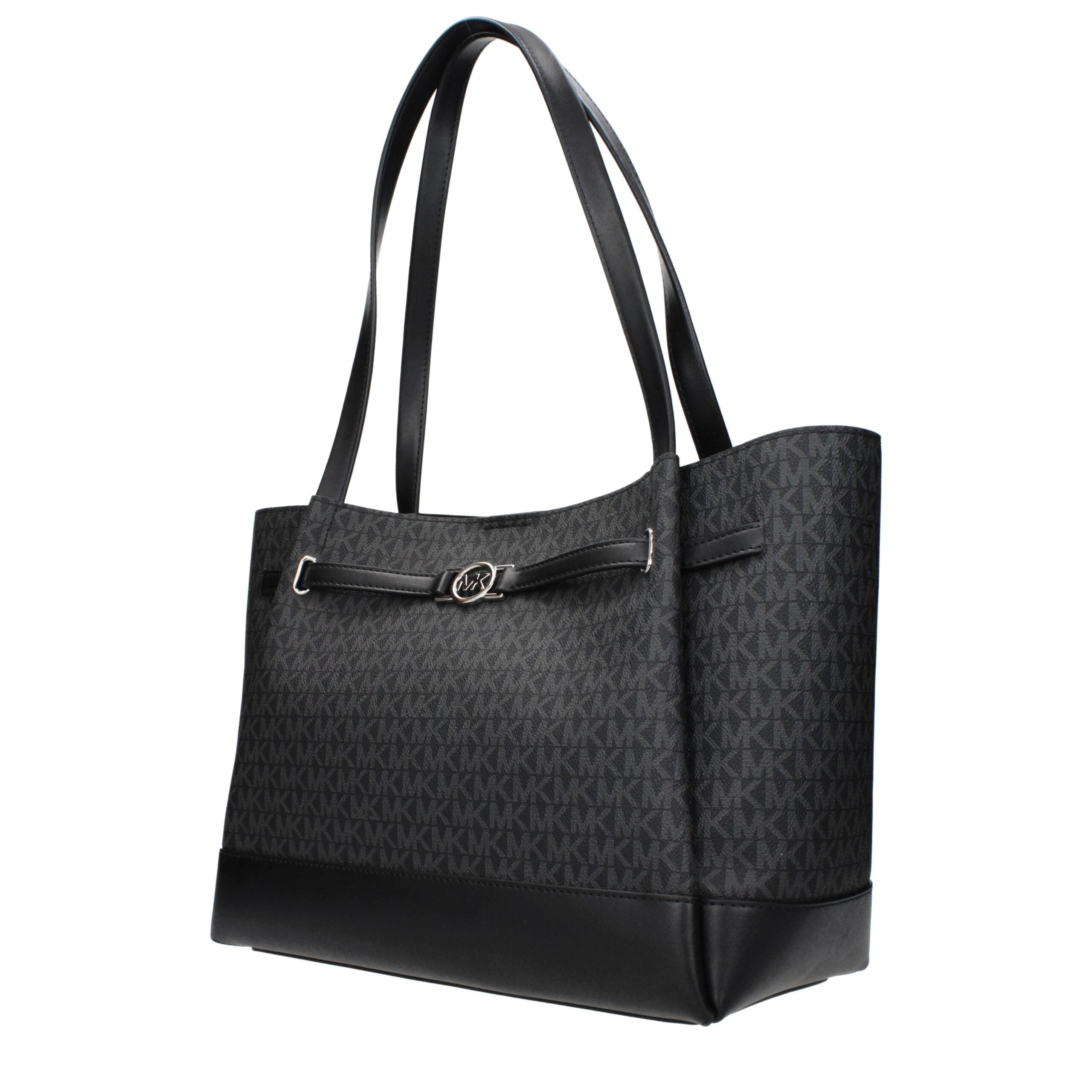 Schwarze Umhängetasche aus Kunstleder mit Logo von Michael Kors