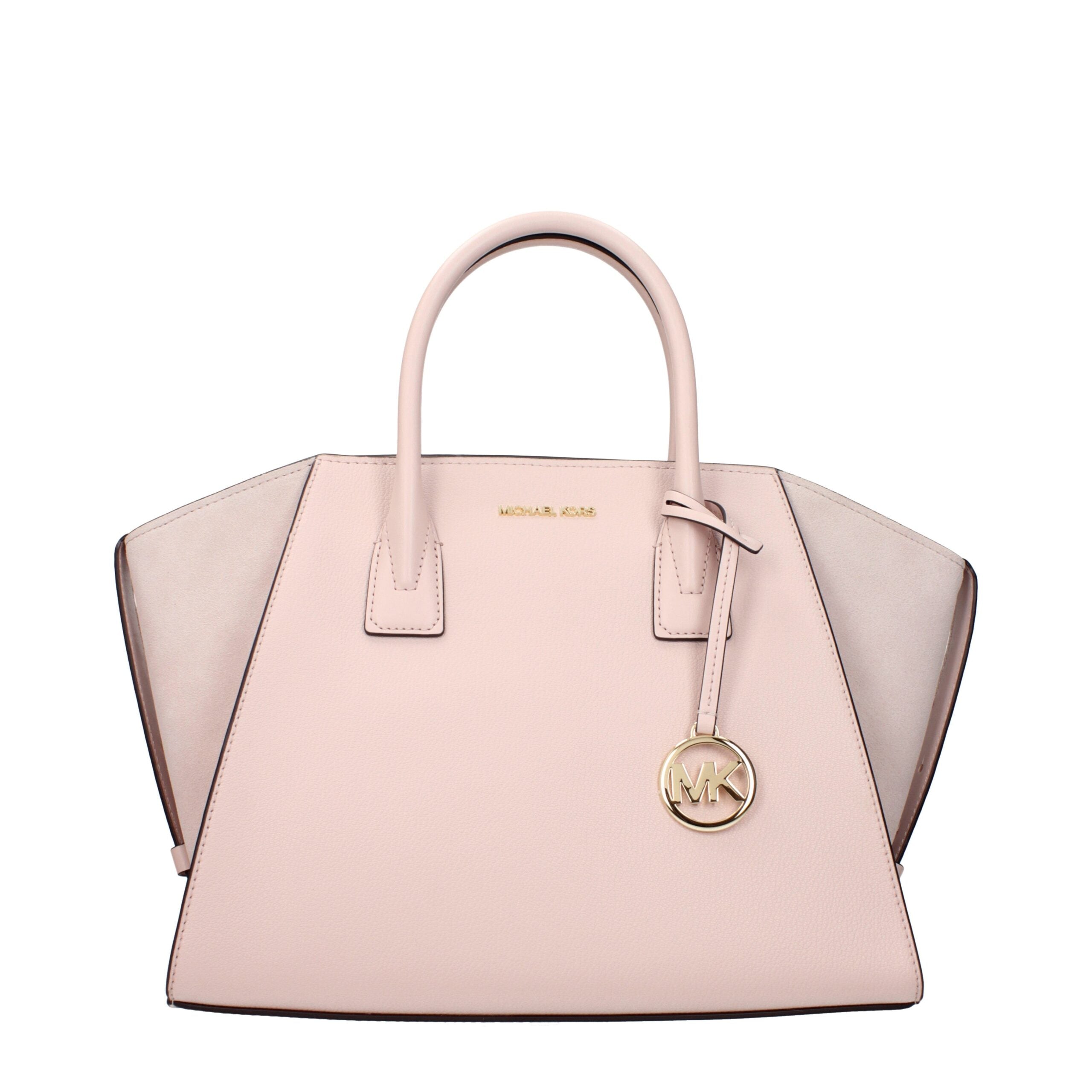 Pink Leather Handbag with Adjustable Straps by Michael Kors