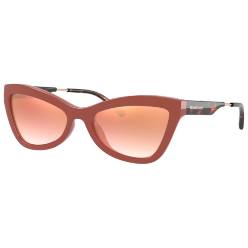 Red Synthetic Sunglasses with Yellow Mirror Lens