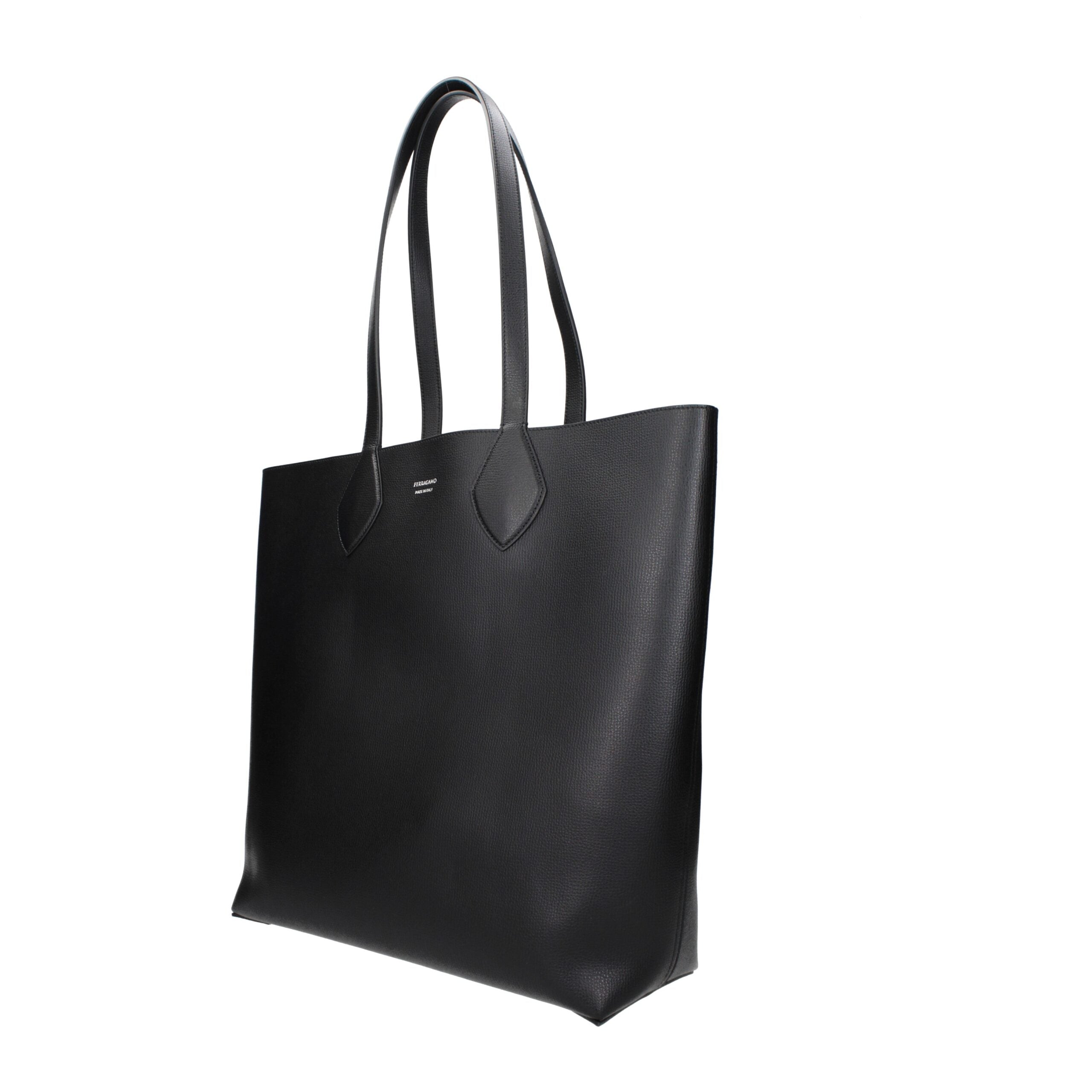Schwarze Leder-Umhängetasche mit abnehmbarer Clutch von Salvatore Ferragamo