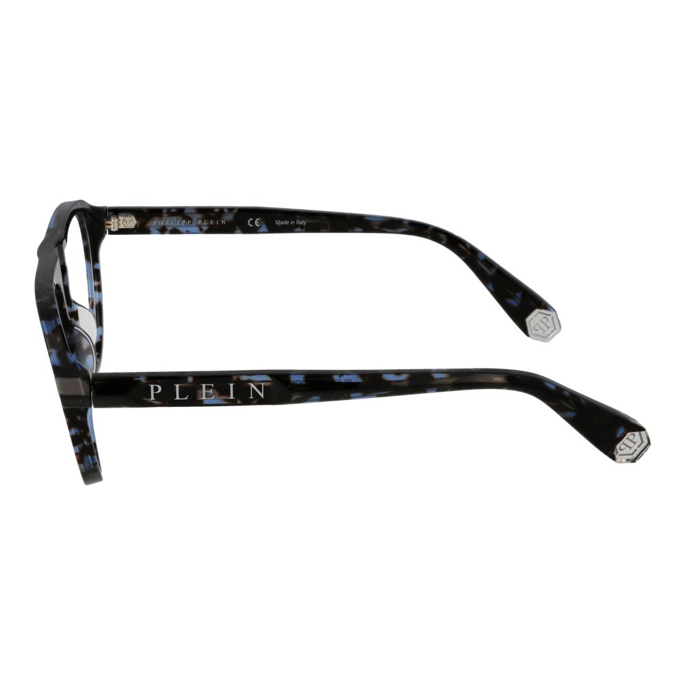 Blue Synthetic Acetate Glasses with Full-Rim Frame
