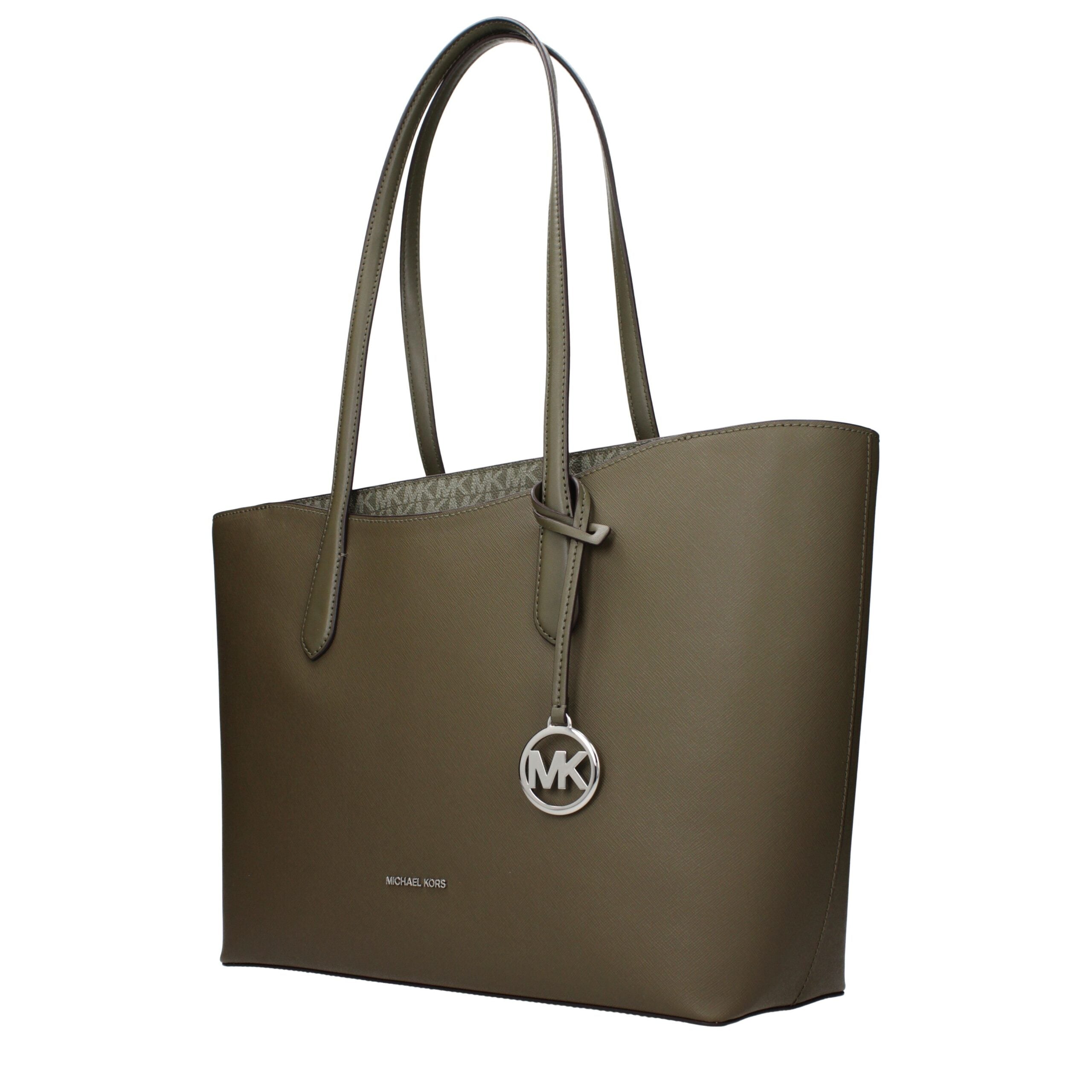Green Synthetic Shoulder Bag with Logo by Michael Kors