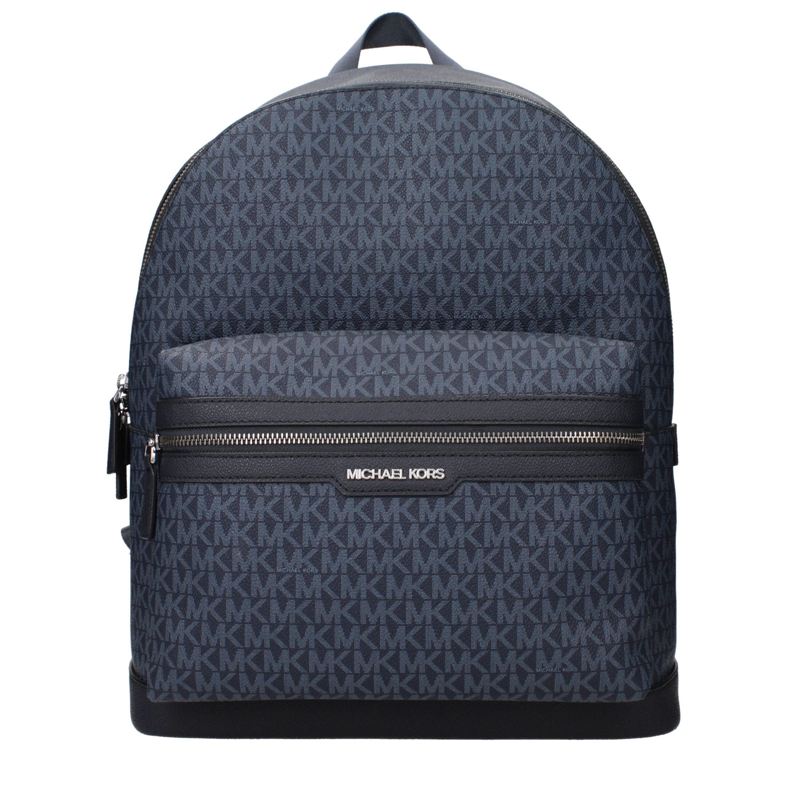 Blauer synthetischer Rucksack mit Logo von Michael Kors