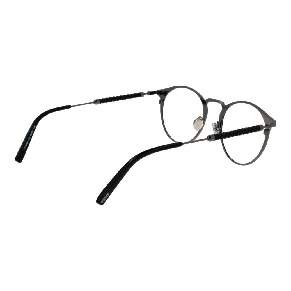 Black Metal Glasses with Full-Rim Frames