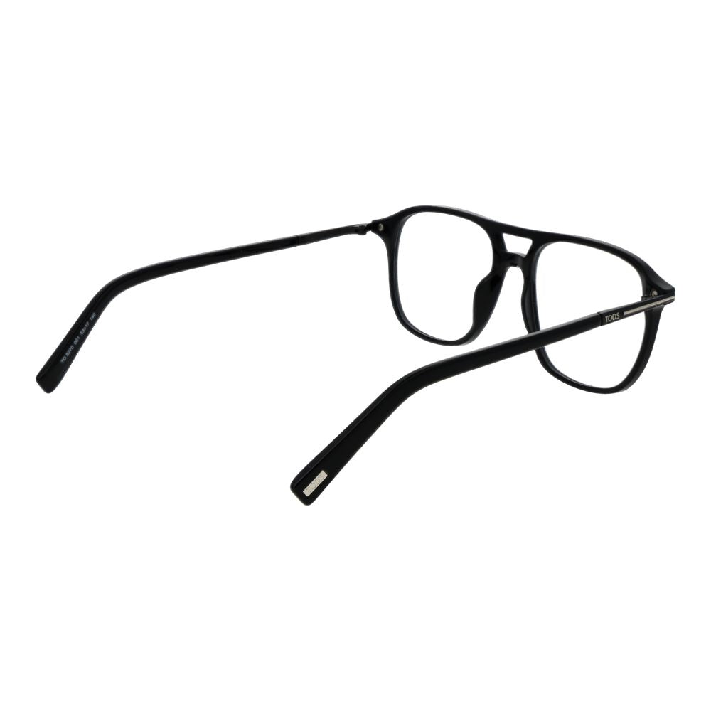 Black Synthetic Aviator Glasses with Full-Rim Frames