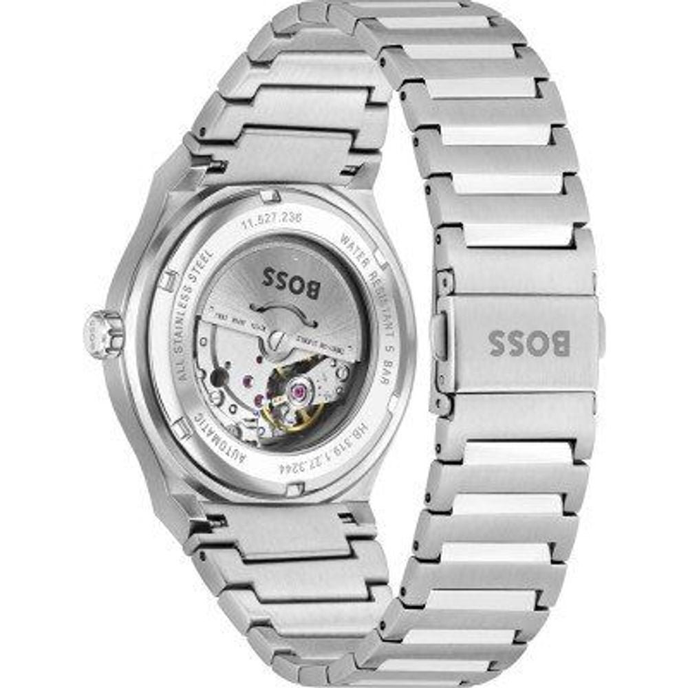 Gray Dress Watch with Date Display