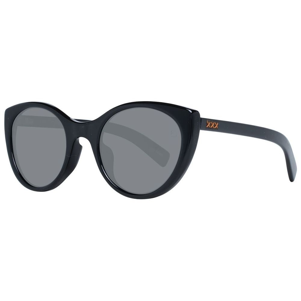 Schwarze Sonnenbrille aus Synthetik von Ermenegildo Zegna