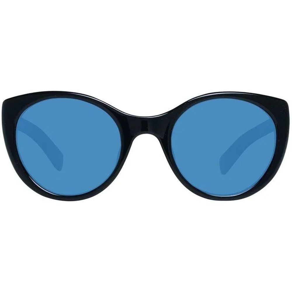 Black Synthetic Sunglasses with Polarized Lenses