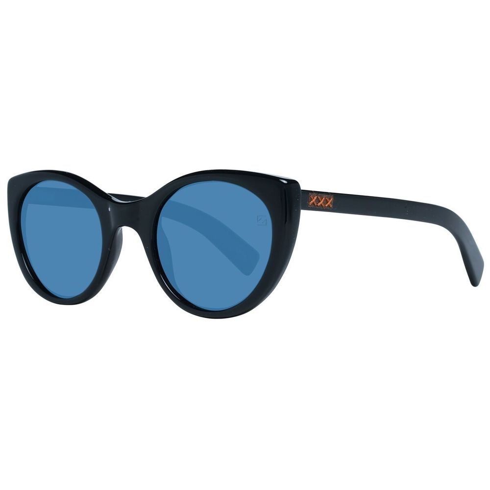 Black Synthetic Sunglasses with Polarized Lenses