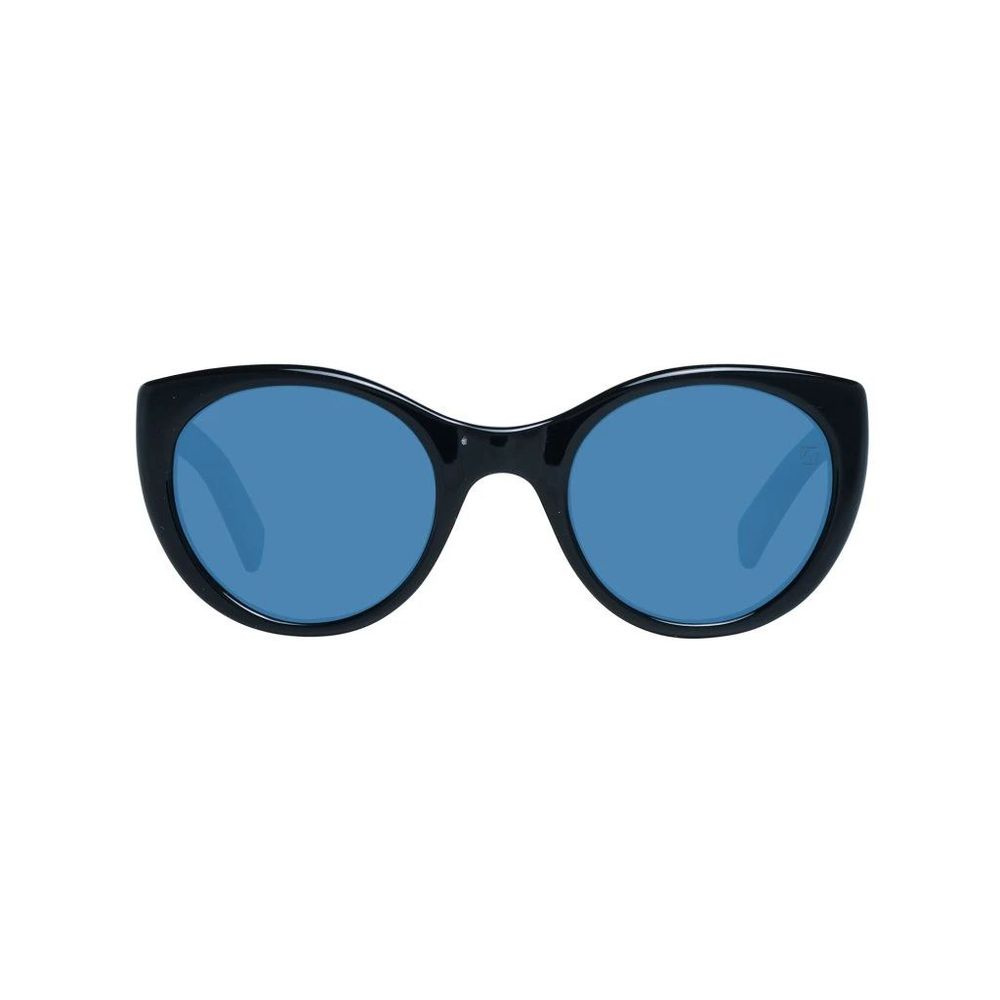 Black Synthetic Sunglasses with Polarized Lenses