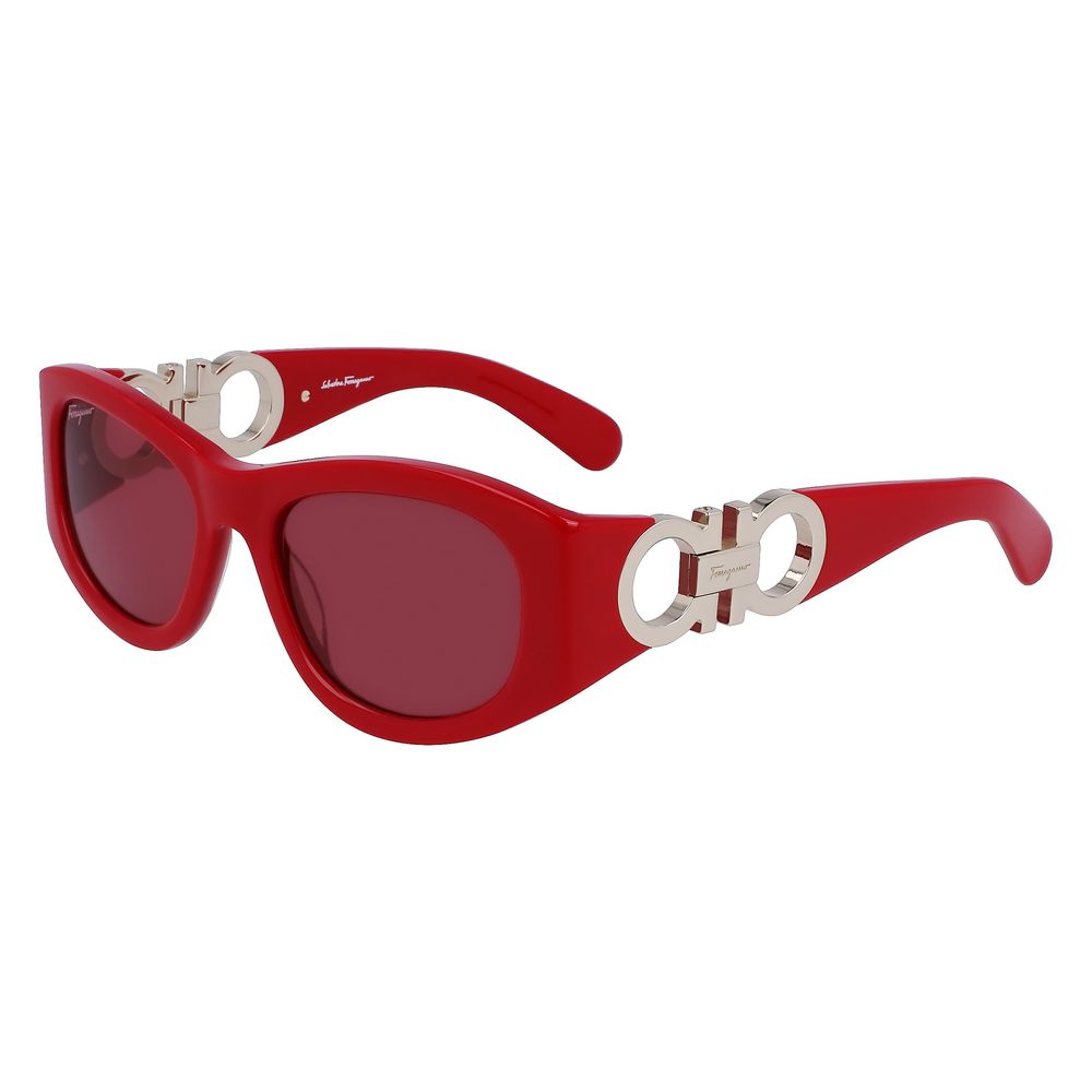 Red Synthetic Sunglasses by Ferragamo