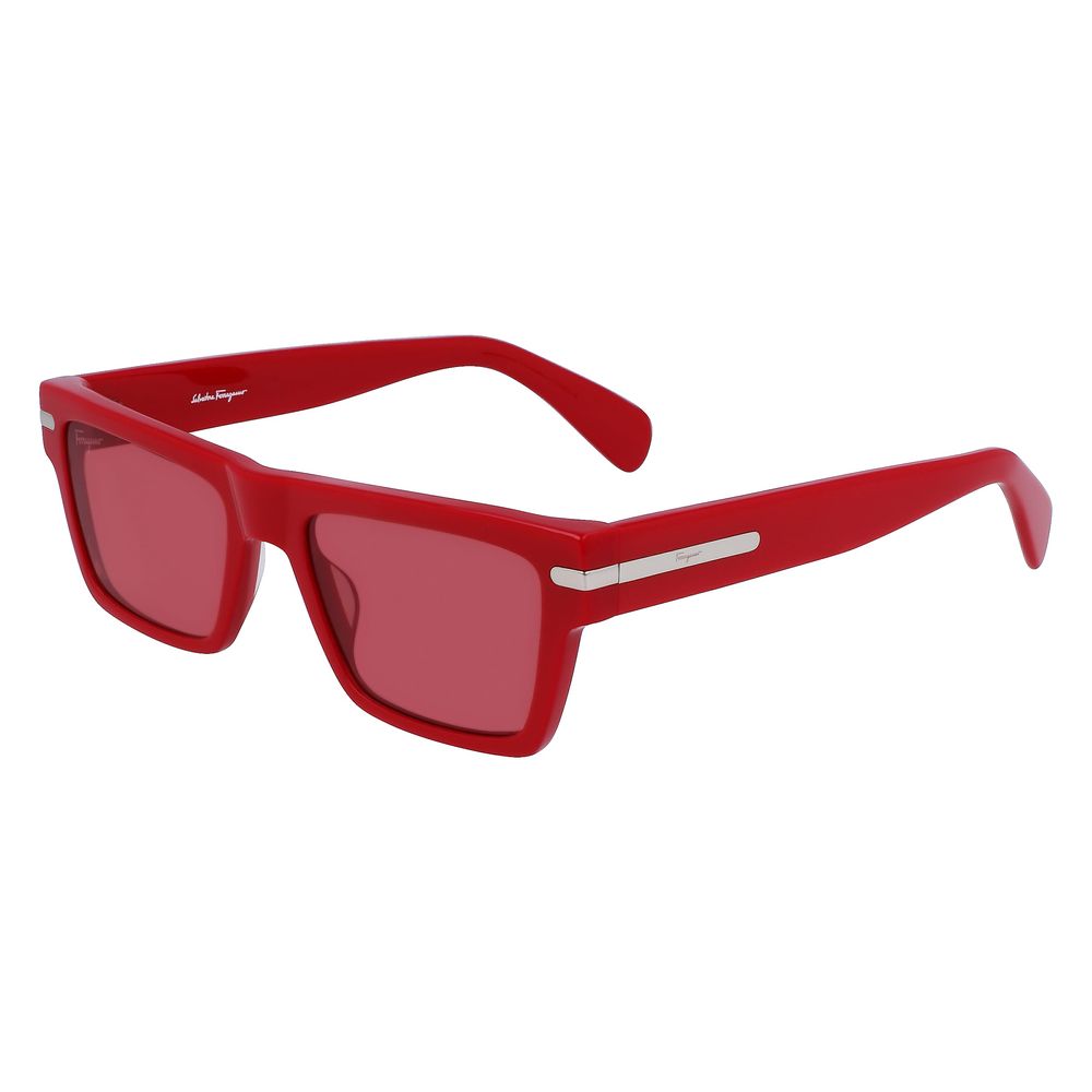 Red Synthetic Sunglasses by Ferragamo
