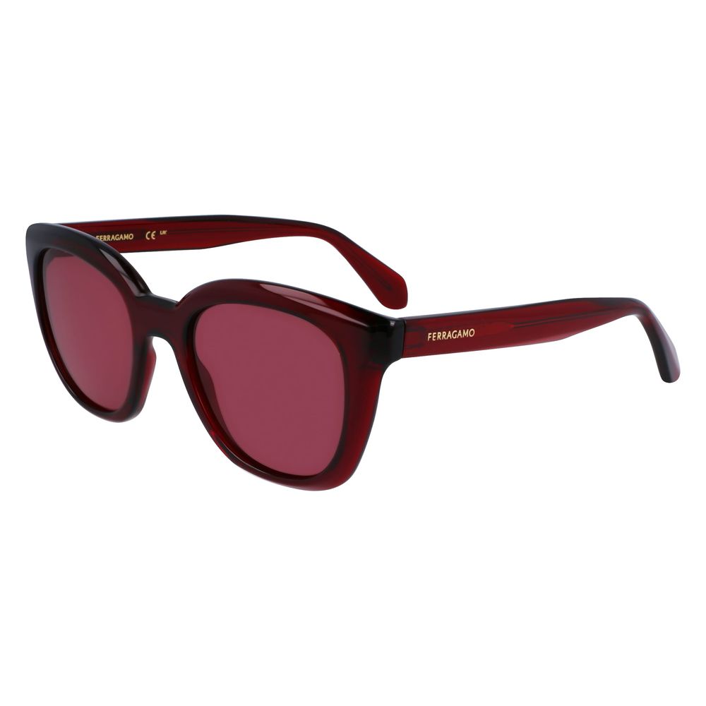Red Synthetic Sunglasses by Ferragamo