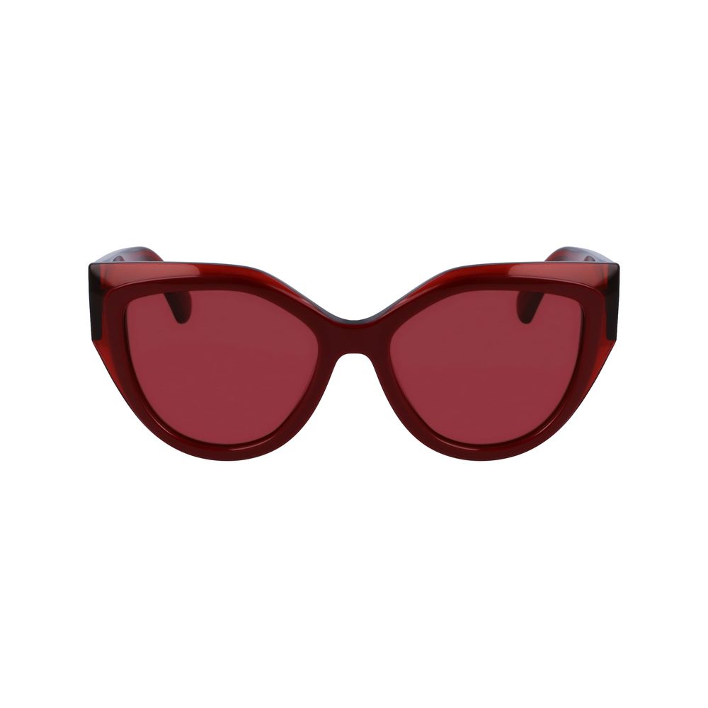 Red Synthetic Sunglasses by Ferragamo