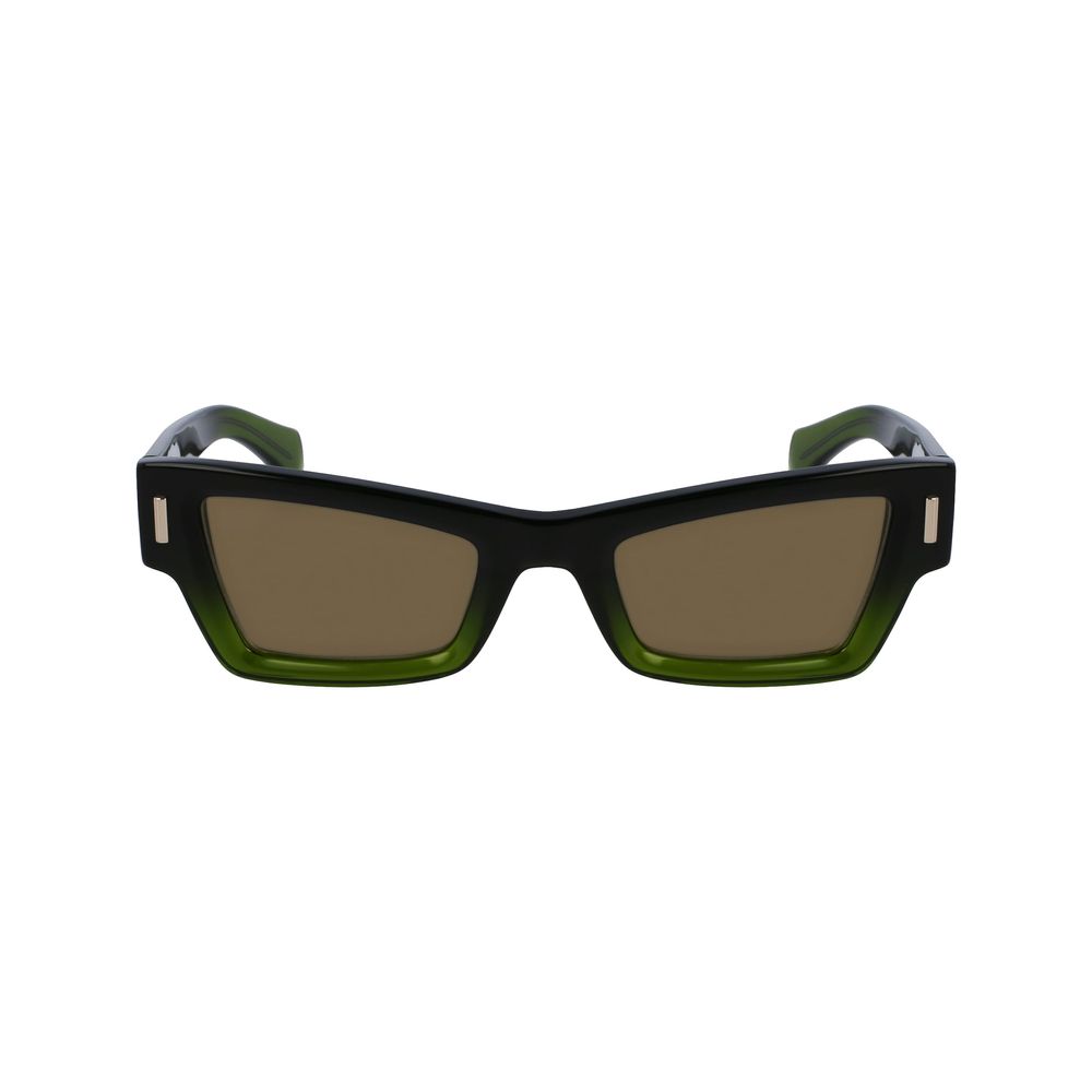 Green Synthetic Bicolor Sunglasses