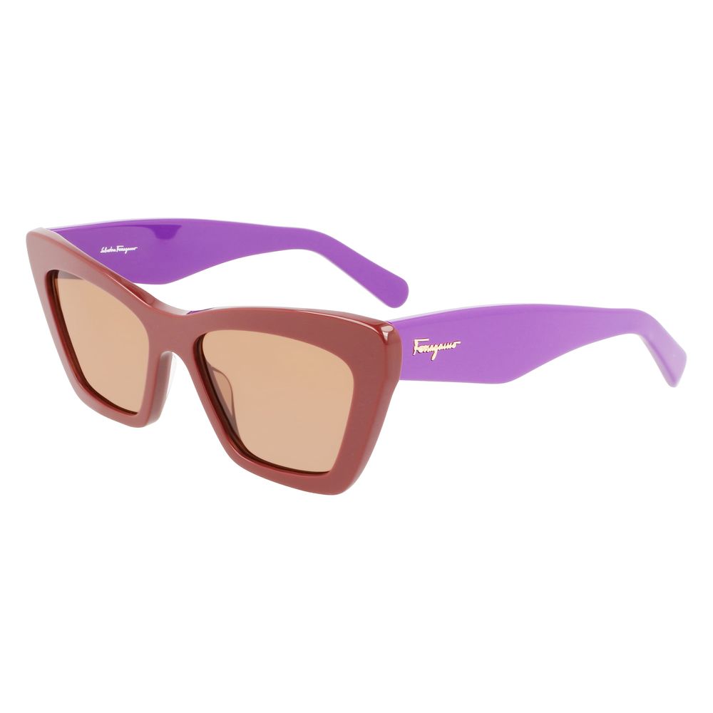 Brown Synthetic Sunglasses by Ferragamo