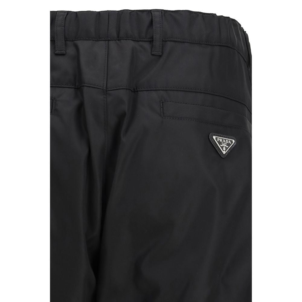 Prada Black Recycled Casual Pants