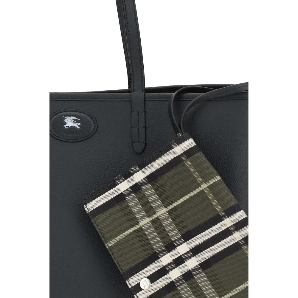 Burberry Black Calf Leather Shoulder Bag