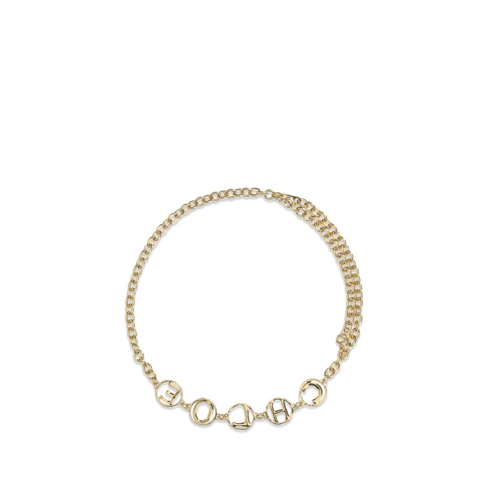 Chloé Gold Calf Leather Regular Belt