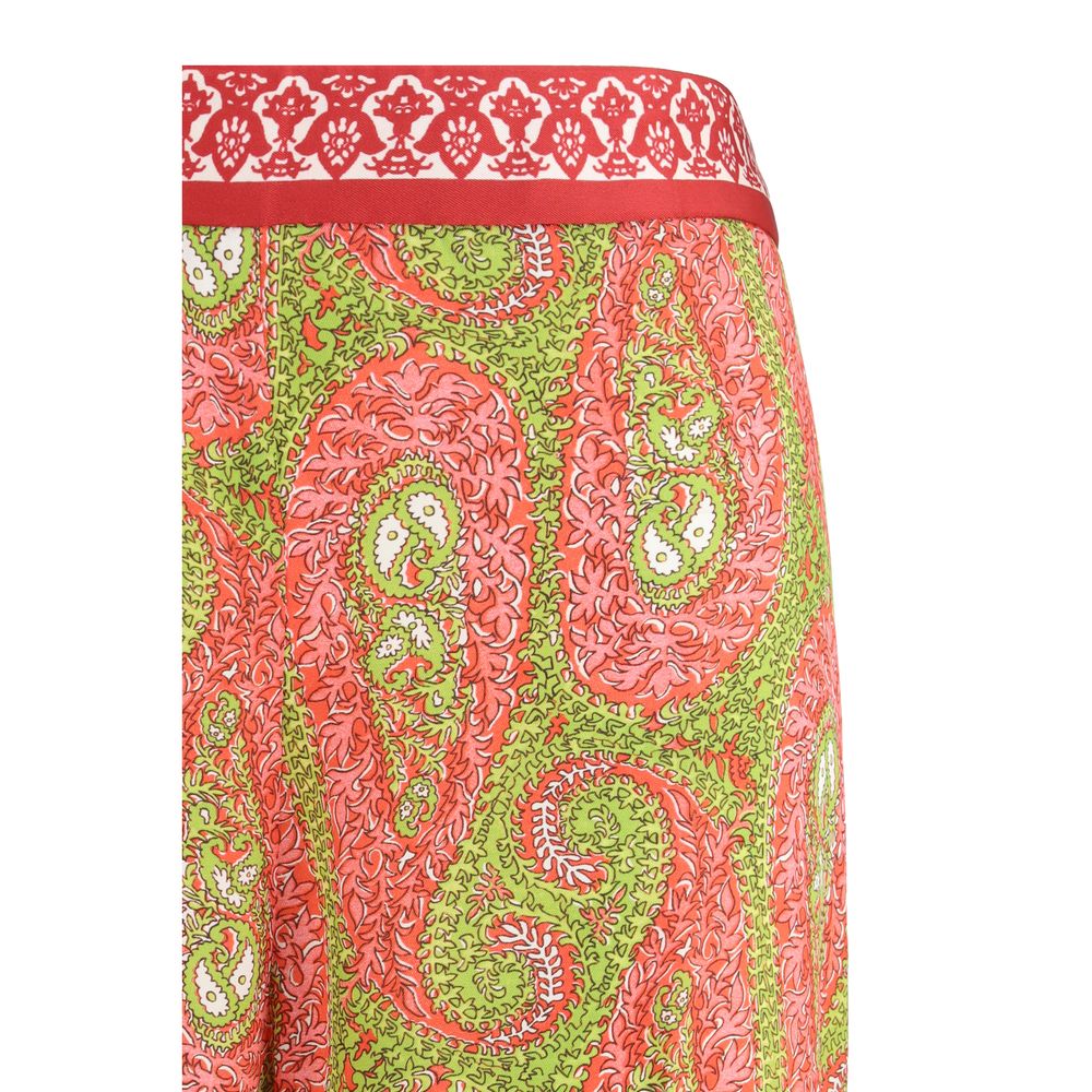 Multicolor Polyester Pants