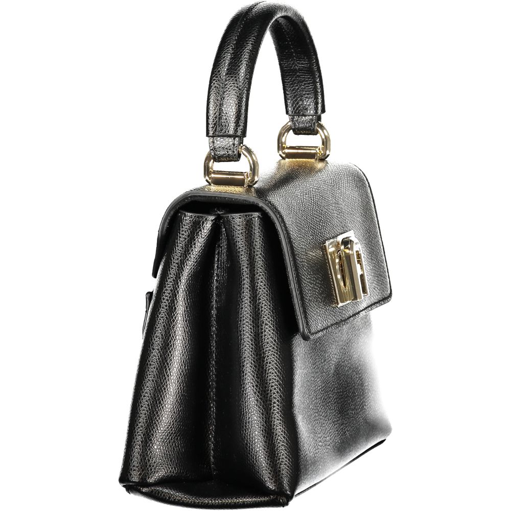 Furla Black Leather Women Handbag