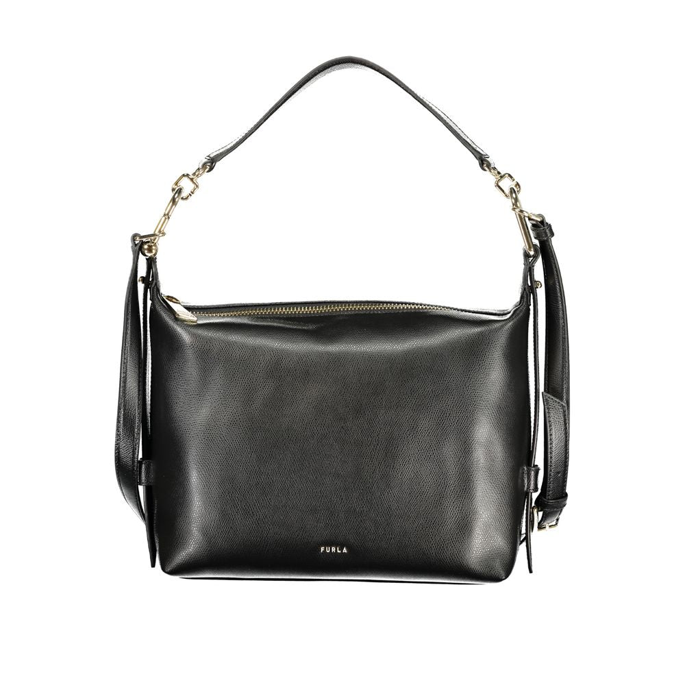 Furla Black B Tonie Leather Women Bag