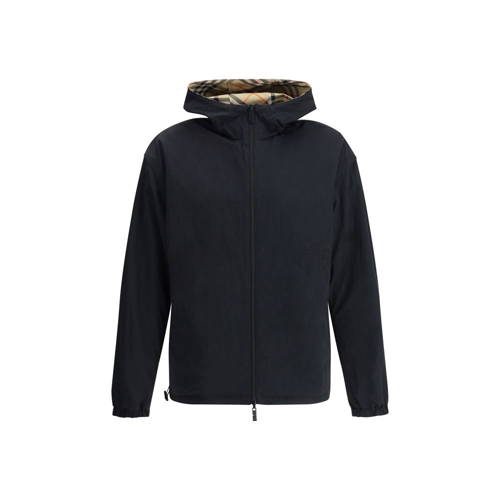 Multicolor Synthetic Shell Jacket with Reversible Design