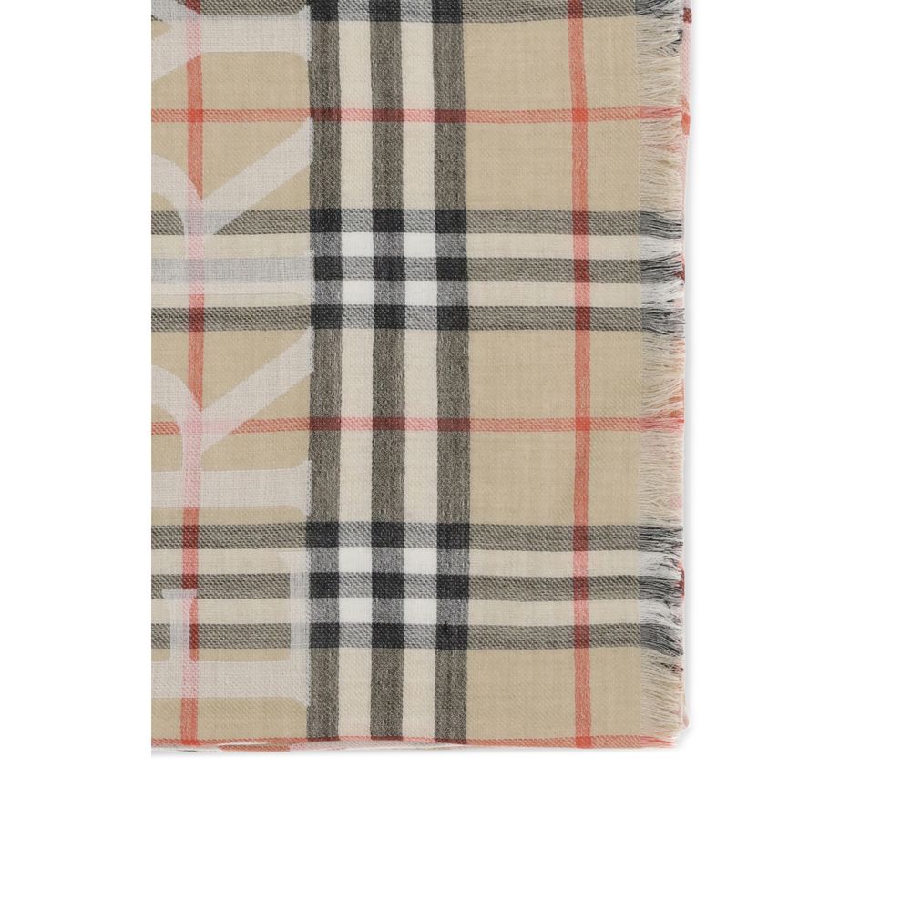Burberry Beige Wool Scarf