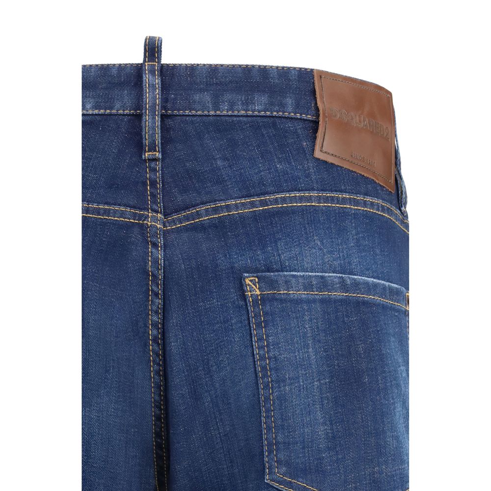 Jean slim Dsquared² en coton bleu