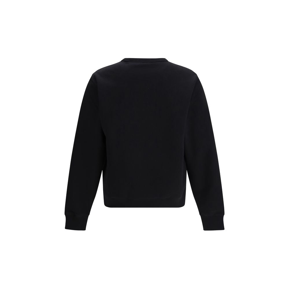 Sweat-shirt en coton noir