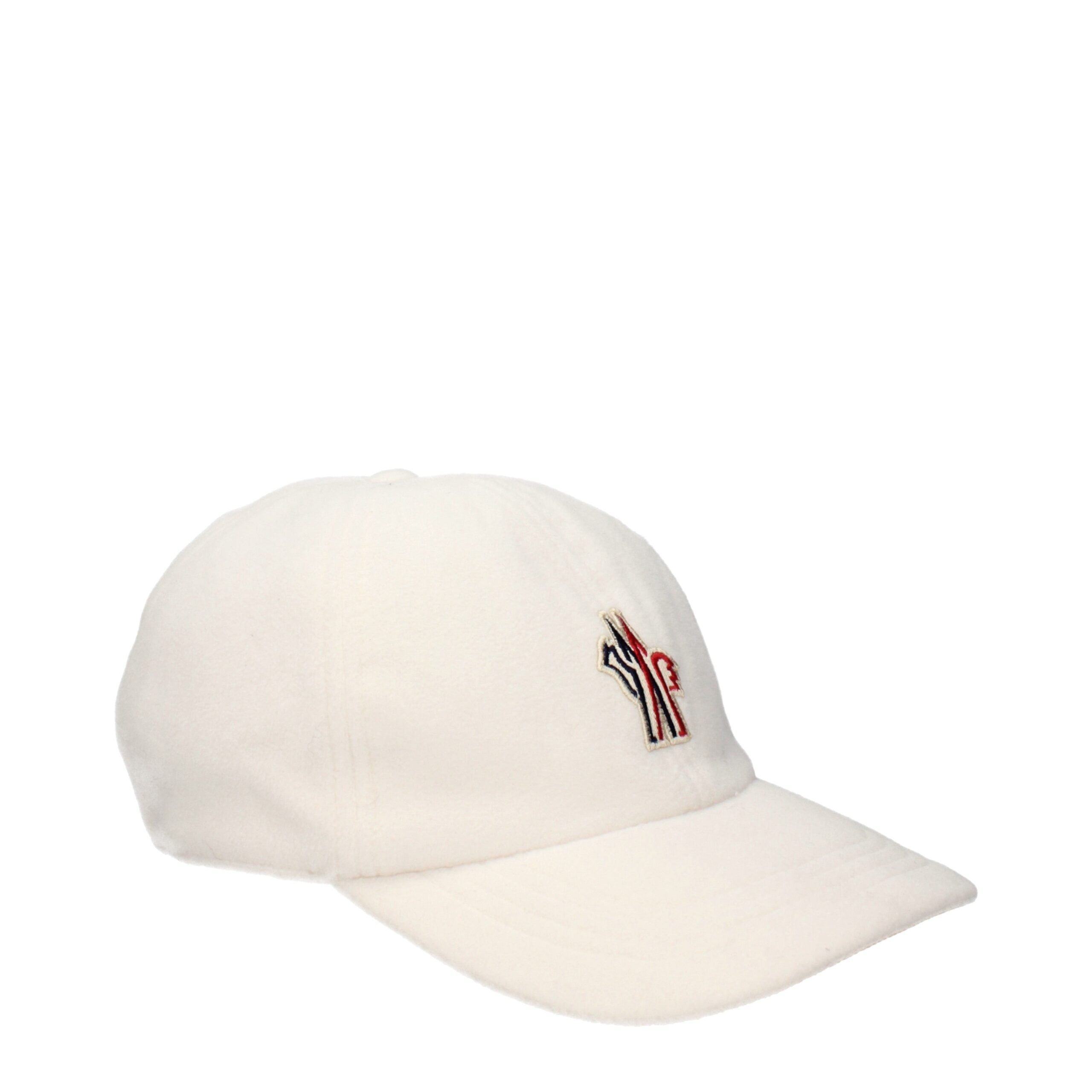 Weißes Baseballcap aus Synthetik mit Logo von Moncler