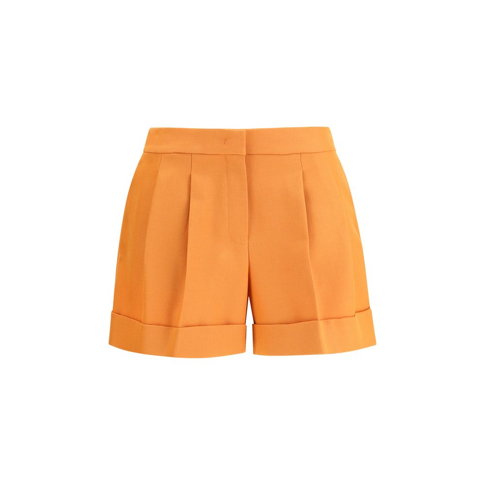 Fendi Orange Wool Bermuda Shorts