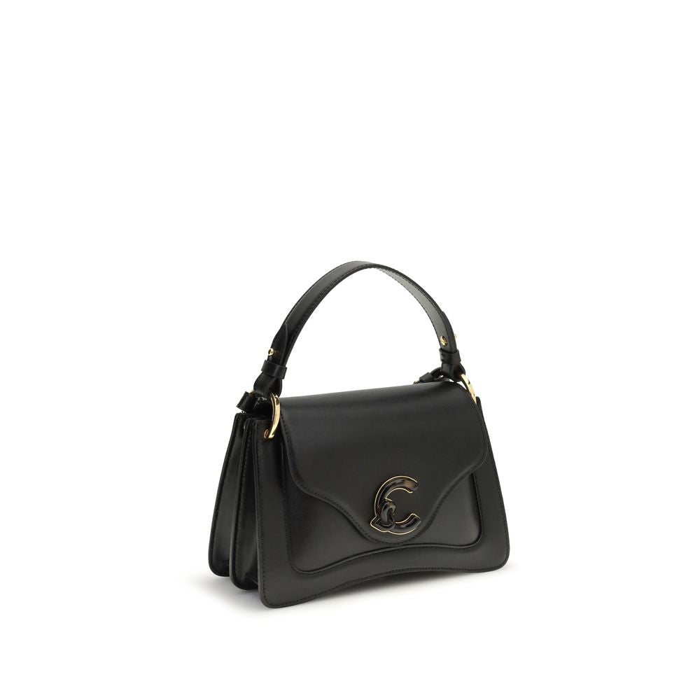 Schwarze Bos Taurus Schultertasche aus Kalbsleder