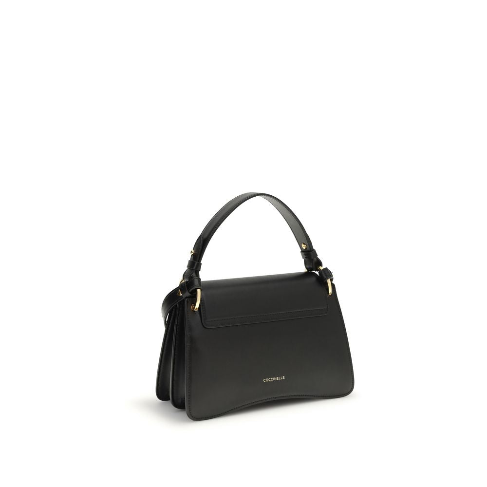 Schwarze Bos Taurus Schultertasche aus Kalbsleder