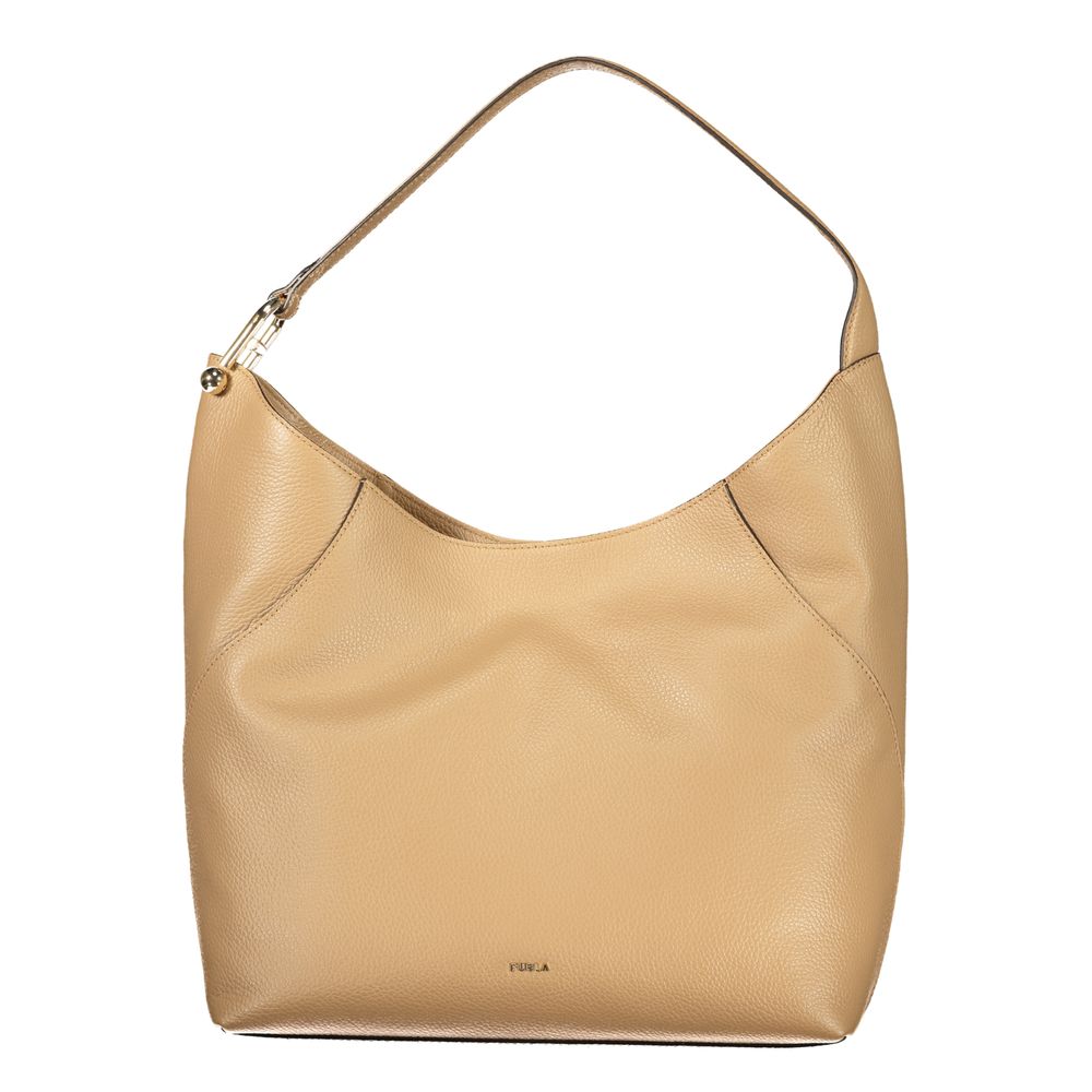 FURLA Marrone Lara Leather Shoulder Bag