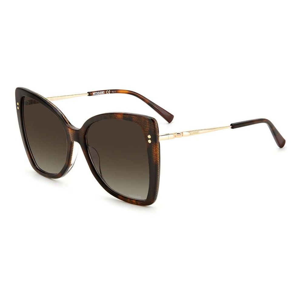 Brown Synthetic Sunglasses with Gradient Lenses