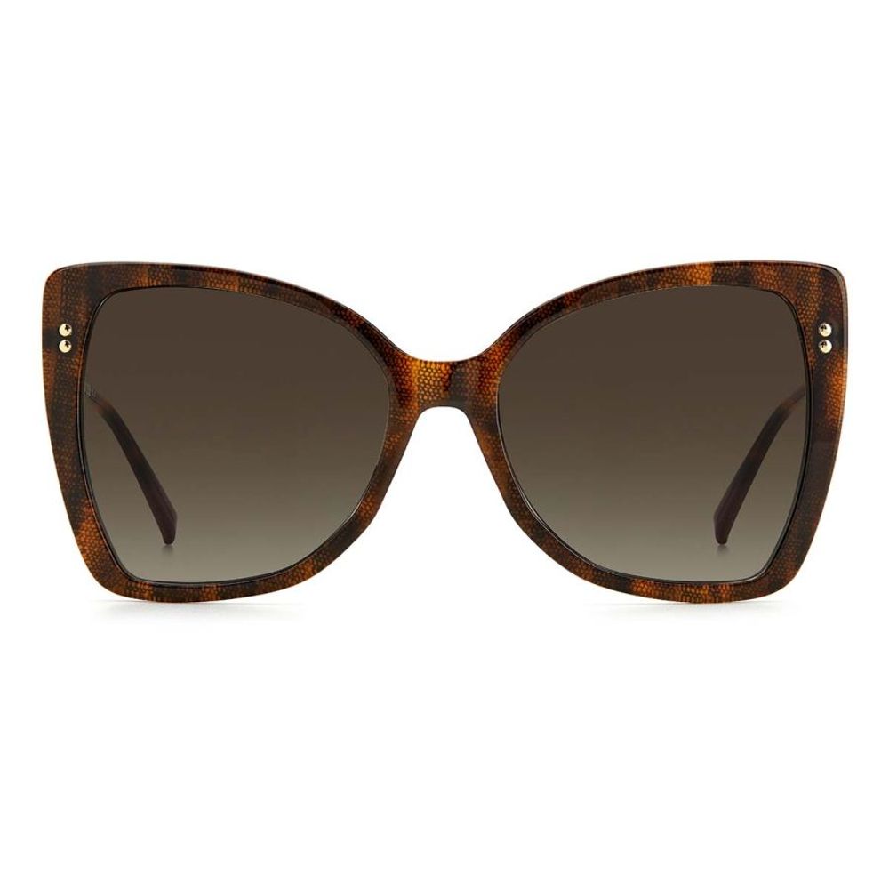 Brown Synthetic Sunglasses with Gradient Lenses