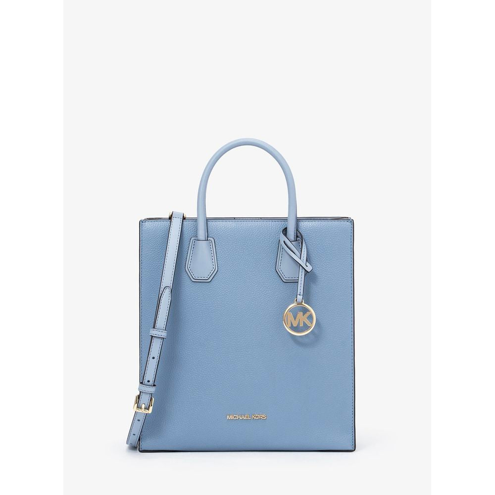 Blaue Lederhandtasche von Michael Kors