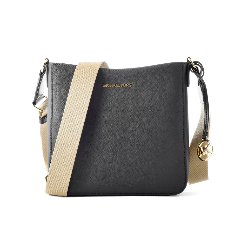 Schwarze Umhängetasche aus Synthetik-Canvas von Michael Kors