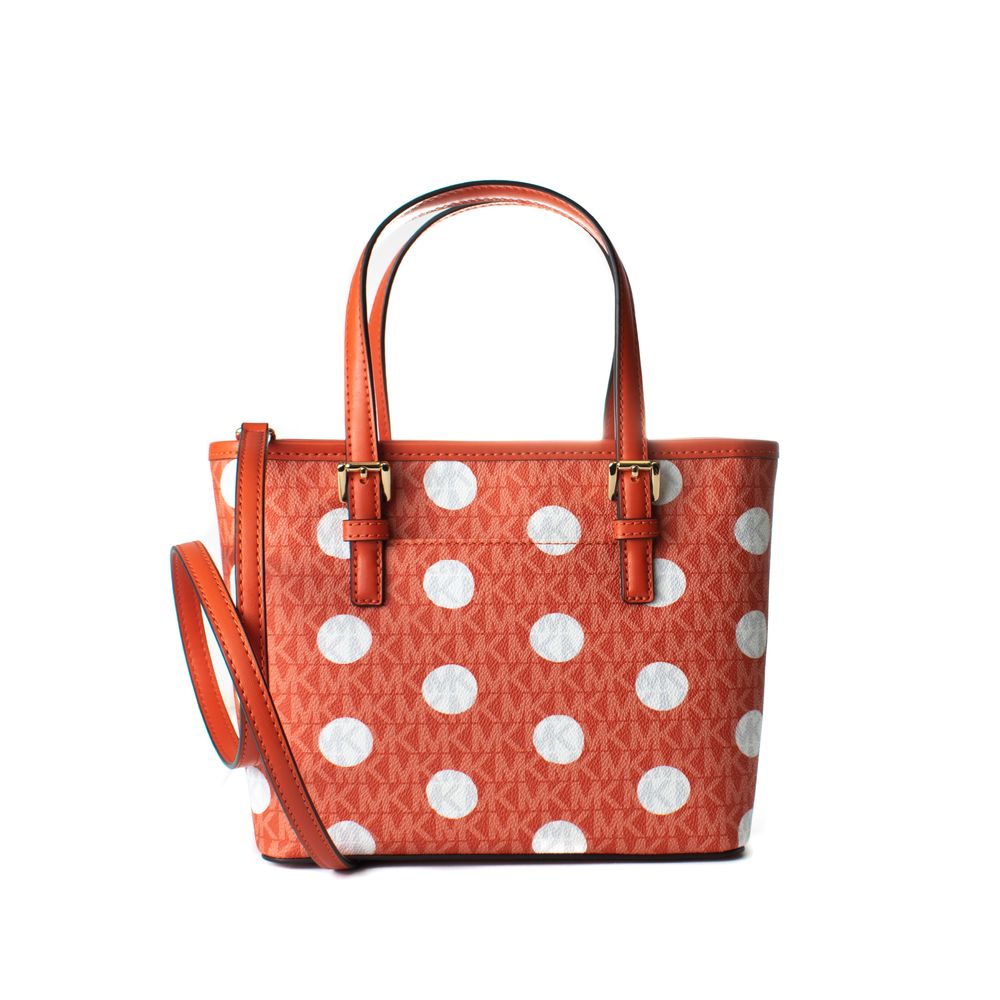 Orange Canvas Tragetasche von Michael Kors
