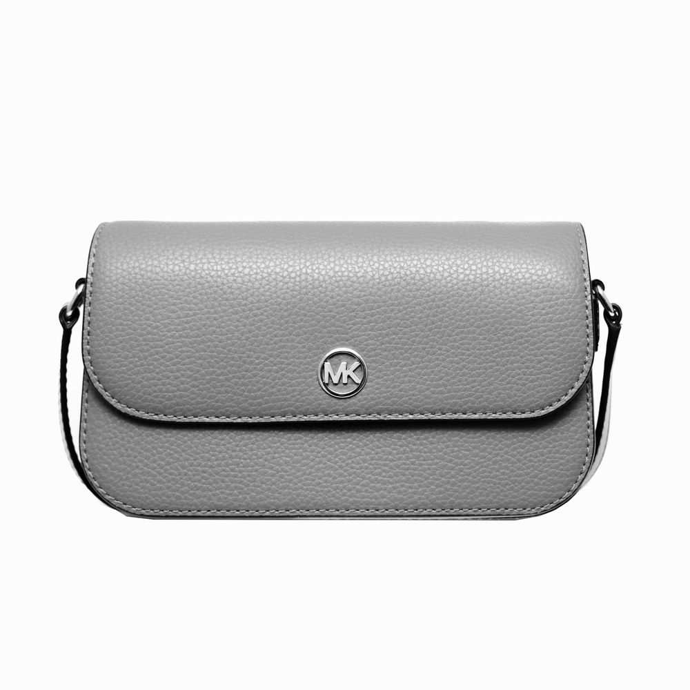 Graue Umhängetasche aus Leder von Michael Kors