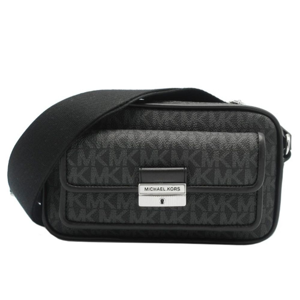 Schwarze Umhängetasche Bradshaw aus Canvas von Michael Kors